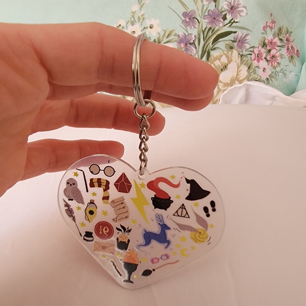 Harry Potter Heart Keychain